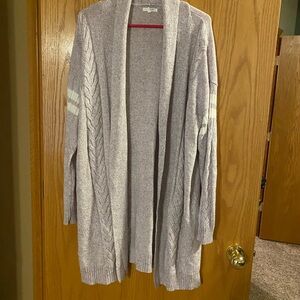 Cozy Gray Knit Cardigan